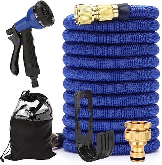 Photo 1 of CHRISK Garden Hose Water Pipe Expandable,Flexible Water Hose with Multi Function Hose Nozzle, Lightweight Magic Hoses Pipe for Outdoor,100FT 
