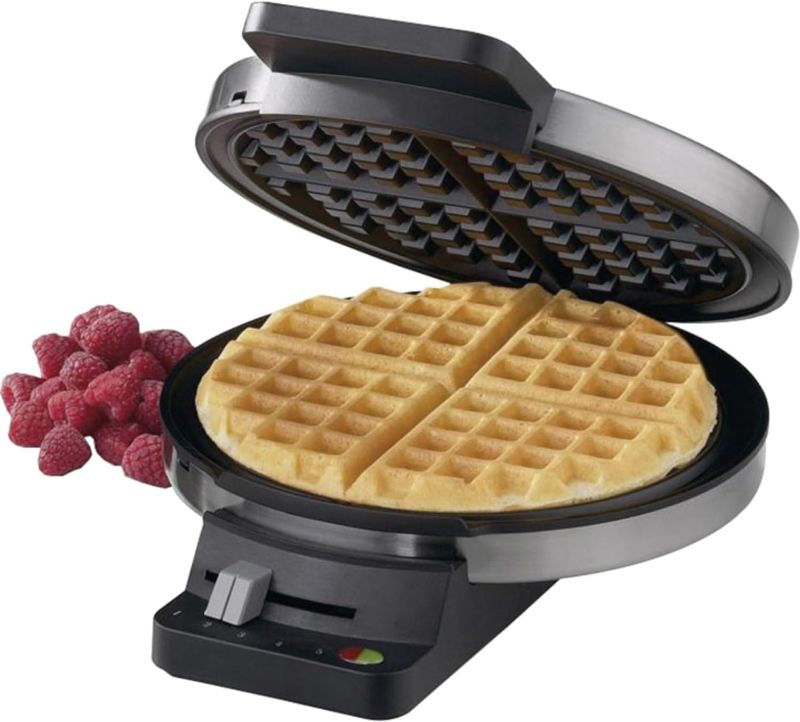 Photo 1 of Cuisinart WMR-CAP2 Round Classic Waffle Maker, Brushed Stainless,Silver
