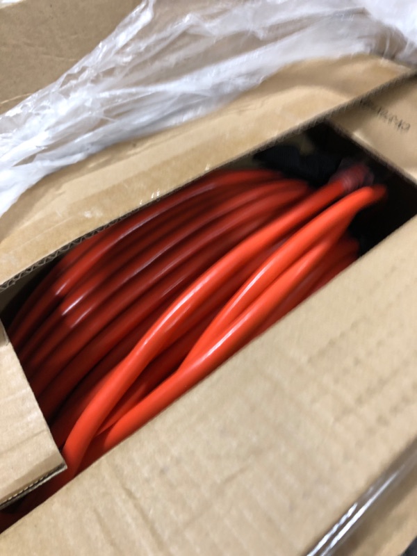 Photo 2 of 300 ft 12/3 Outdoor Extension Cord Waterproof Heavy Duty with Lighted End 12 Gauge 3 Prong, Flexible Cold-Resistant Long Power Cord Outside, 15Amp 1875W SJTW Orange ETL Listed