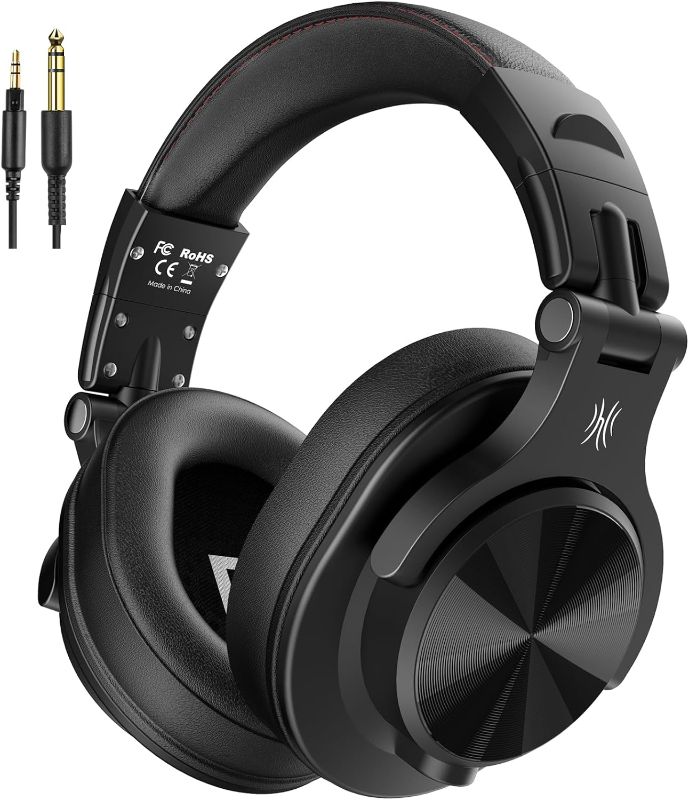 Photo 1 of OneOdio A71 Hi-Res Studio Recording Headphones - Wired Over Ear Headphones with SharePort, Professional Monitoring Mixing Foldable Headset with Stereo Sound, 3.5/6.35MM Jack for PC Computer DJ Guitar

