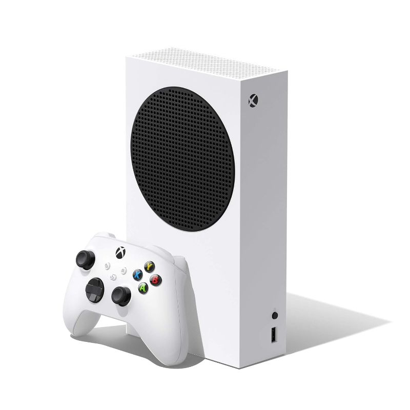 Photo 1 of 2021 Microsoft Xbox Series S 512GB Game All-Digital Console, One Xbox Wireless Controller, 1440p Gaming Resolution, 4K Streaming, 3D Sound, WiFi, White (Renewed) [video game] [video game] [video game] [video game] [video game] [video game] [video game] [v