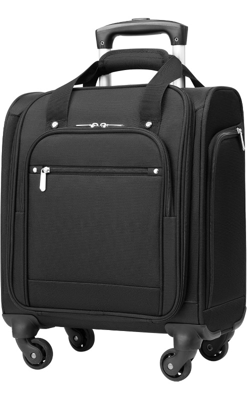 Photo 1 of Coolife Luggage Underseat Luggage Carry On Suitcase Softside Luggage Lightweight Rolling Travel Bag Spinner Luggage