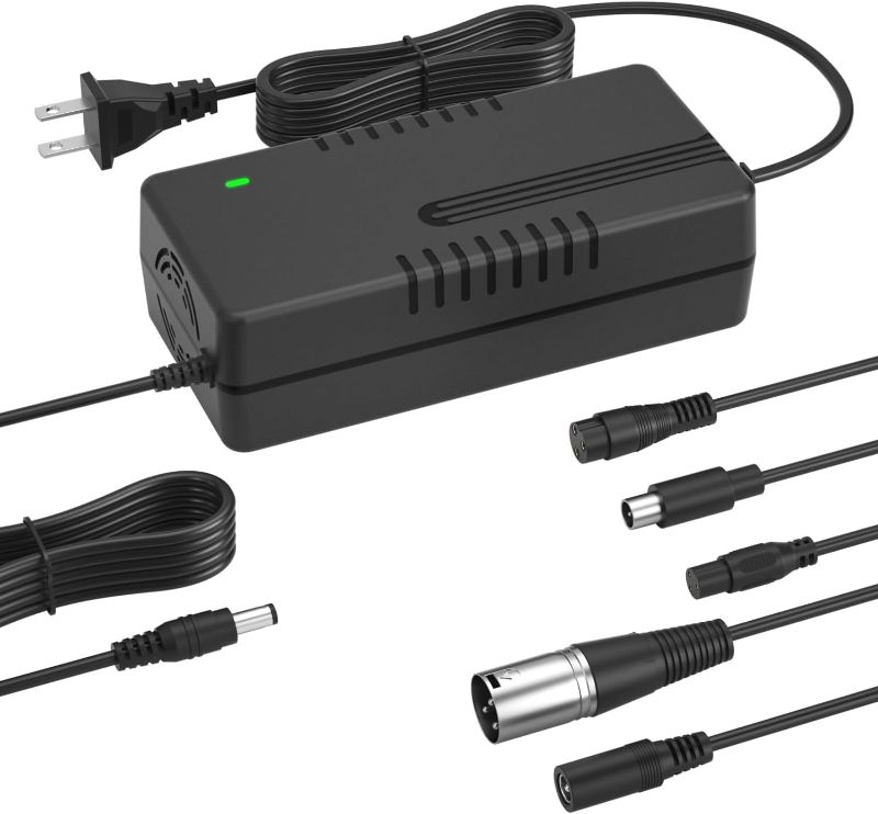 Photo 1 of CE Listed 42V/36V 2A Charger Power Adapter (6 Plugs Universal) for Fast and Safe Charging of 36V Li-ion Battery for Electric Scooter/E-Bike/Bicycle/Pedicab,etc.
