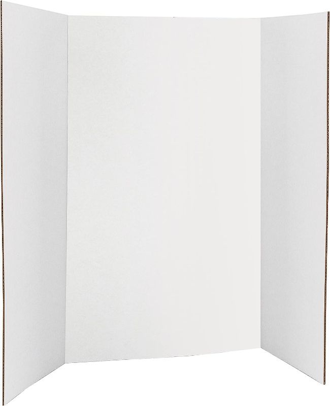 Photo 1 of Trifold Poster Board 36" x 48" White Presentation Board Science Fair Display Boards - for School, Fun Projects and Business Presentations - by Emraw
