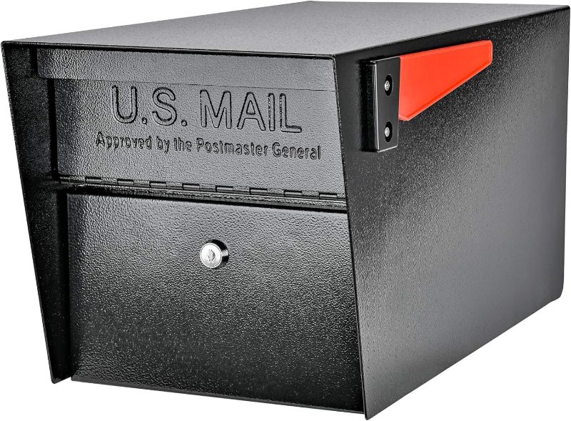 Photo 1 of Mail Boss 7506 Mail Manager Curbside Locking Security Mailbox, Black,Large
