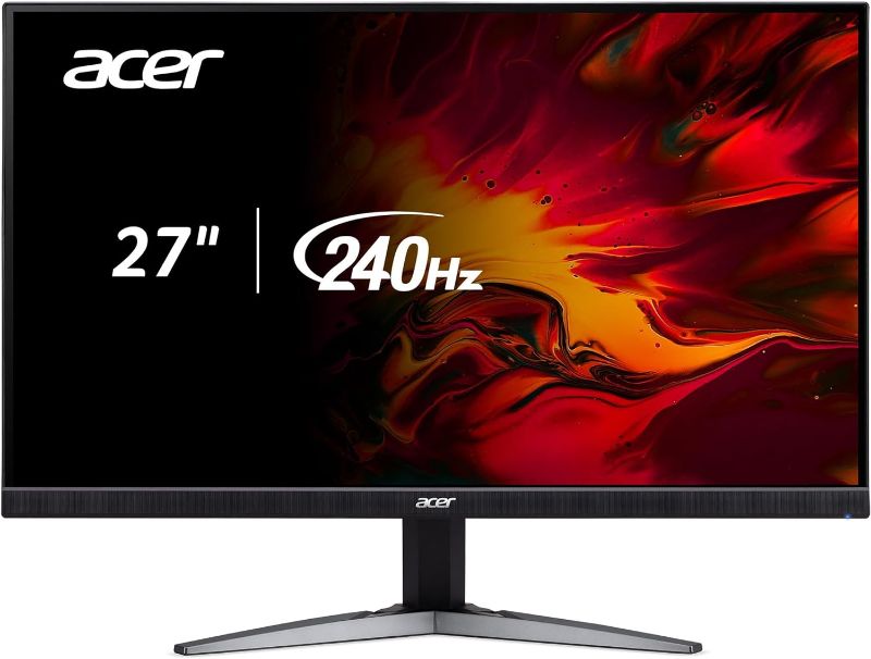 Photo 1 of Acer Nitro 27" WQHD 2560 x 1440 PC Gaming Monitor | AMD FreeSync Premium | Up to 240Hz Refresh | Up to 0.5ms HDR350 | DCI-P3 90% | 1 x Display Port 1.4 & 2 x HDMI 2.1 | KG271U Xbmiipx
