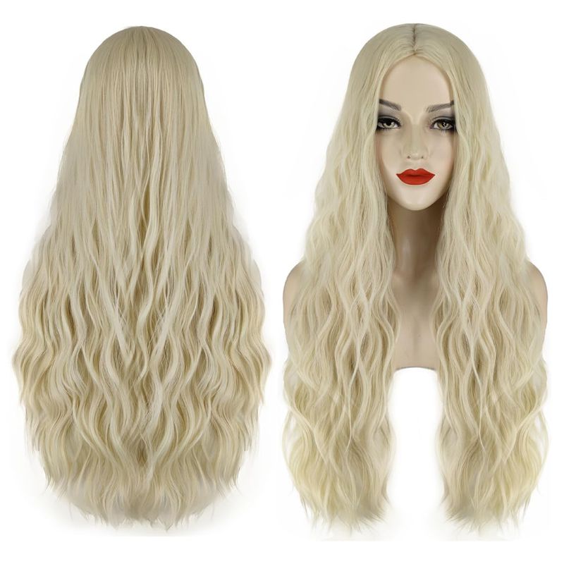 Photo 1 of Long Blonde Wig for Women Sarah Sanderson Wig Blonde Wigs for Cowgirl Costume Sarah Sanderson Costume Cute Soft Wigs for Halloween Sanderson Sisters Costume JZ014GD
