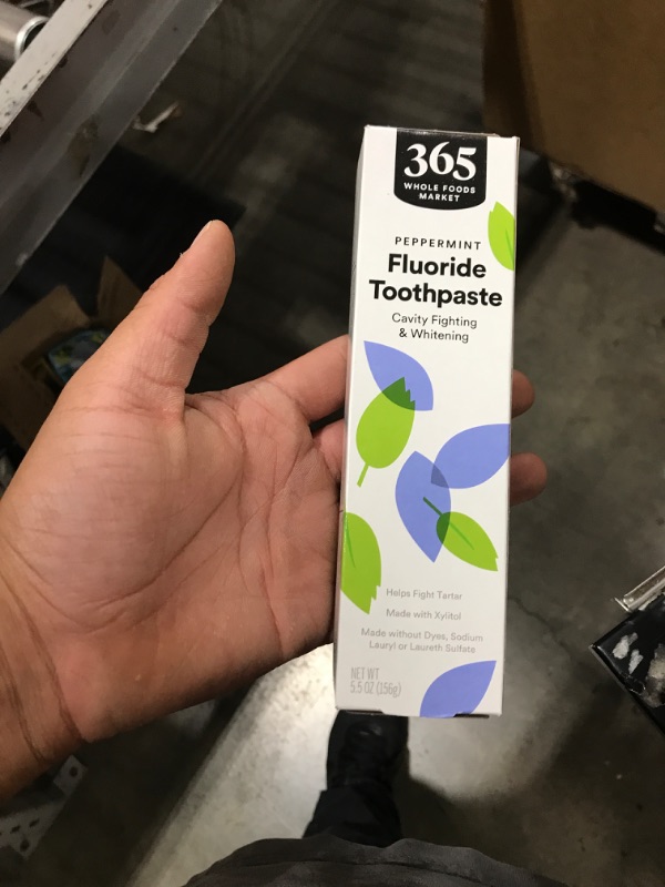 Photo 3 of 365 by Whole Foods Market, Fluoride Cavity Fighting and Whitening Toothpaste, 5.5 Ounce