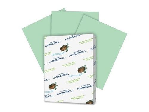 Photo 1 of 
Hammermill Colored Paper, 20lb Green Copy Paper, 8.5x11, 1 Ream, 500 Sheets

