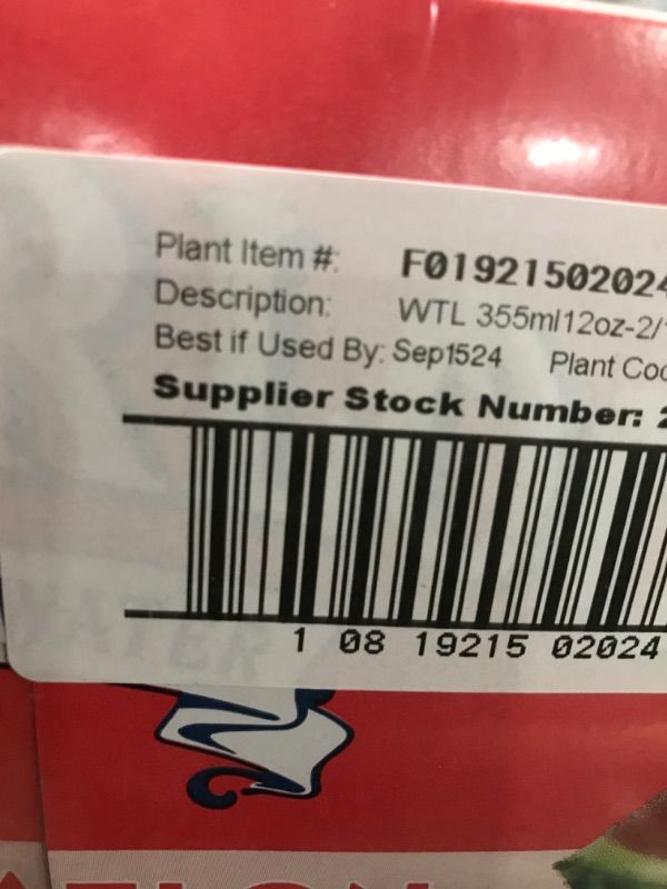 Photo 1 of Waterloo Sparkling Water, Watermelon Naturally Flavored, Pack of 24, 12 Fl Oz Cans | Zero Calories | Zero Sugar or Artificial Sweeteners | Zero Sodium