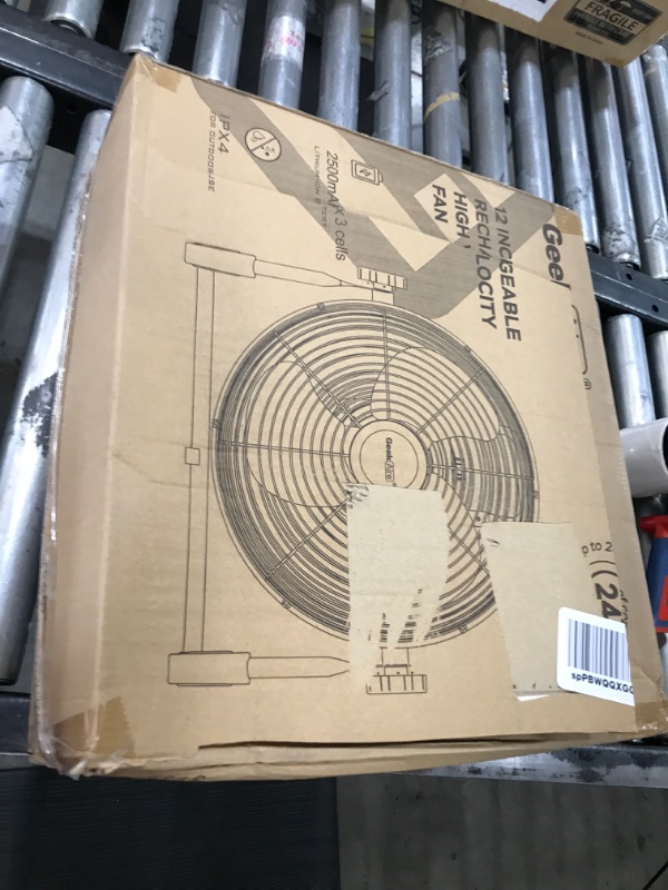 Photo 1 of 12 inch rechargable fan 