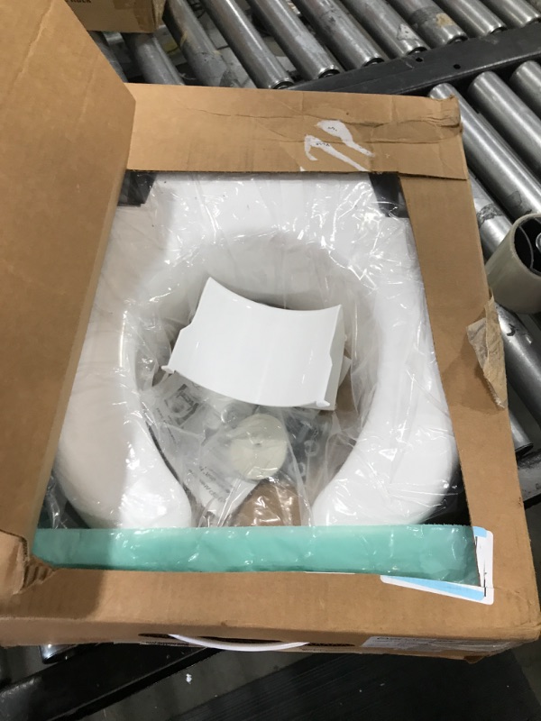 Photo 1 of Maddak Secure-Bolt Hinged Elevated Toilet Seat, Elongated (725680001) Secure-Bolt Elongated