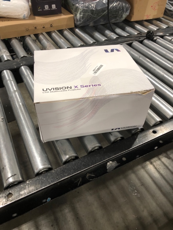 Photo 1 of UVISION X1 Native 1080P Wireless Projector w/ Carry Case, Portable, Keystone Correction, Mounted & Dual Speaker,Outdoor, Home & Office Projector | Works With Roku/FireTV/Laptop/Phone/Tablets/Ps5