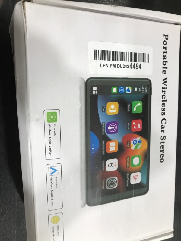 Photo 1 of ?Hieha? 2025 Wireless Portable Carplay and Android Auto, Carplay Screen for Car with Mirror Link/AUX/FM,7" Touchscreen Bluetooth 5.0, Marine Stereos for All Vehicles