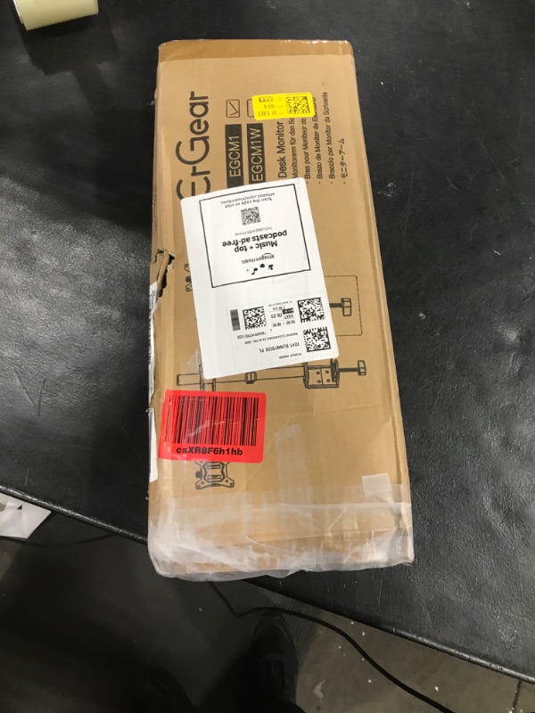 Photo 1 of ErGear Dual Monitor Stand, Heavy Duty Adjustable Monitor Desk Mount for 2 Screens up to 32 Inches, Fully Adjustable Height, Tilt, Swivel, Rotate, Supports 17.6 lbs per Monitor Arm, Easy Installation