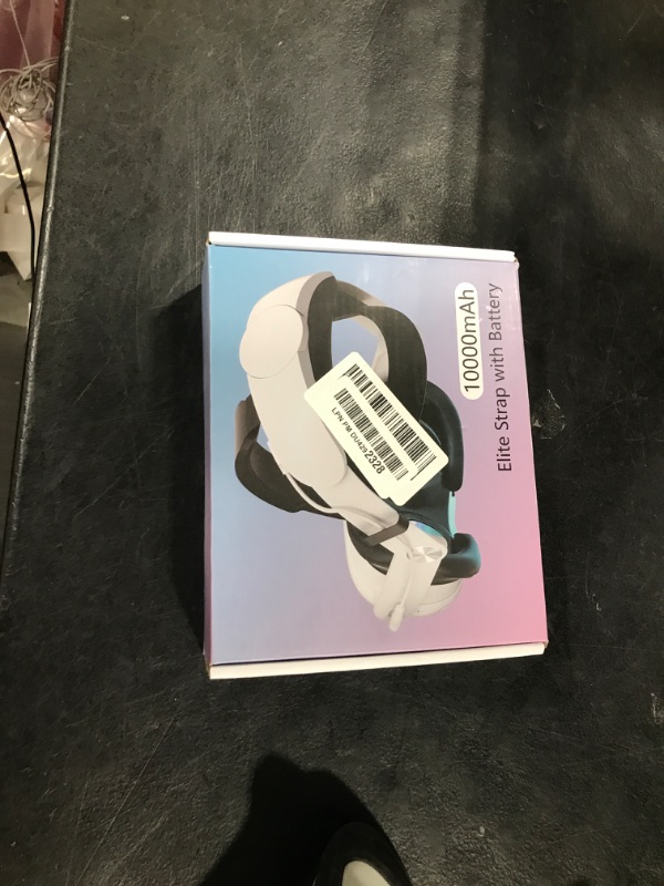 Photo 1 of RGB Head Strap with Battery for Meta/Oculus Quest 3/Quest 3S, 10000mAh Battery Pack for Extended 8H of Playtime, Fast Charging VR Power, Adjustable Elite Strap Enhanced Support and Balance in VR