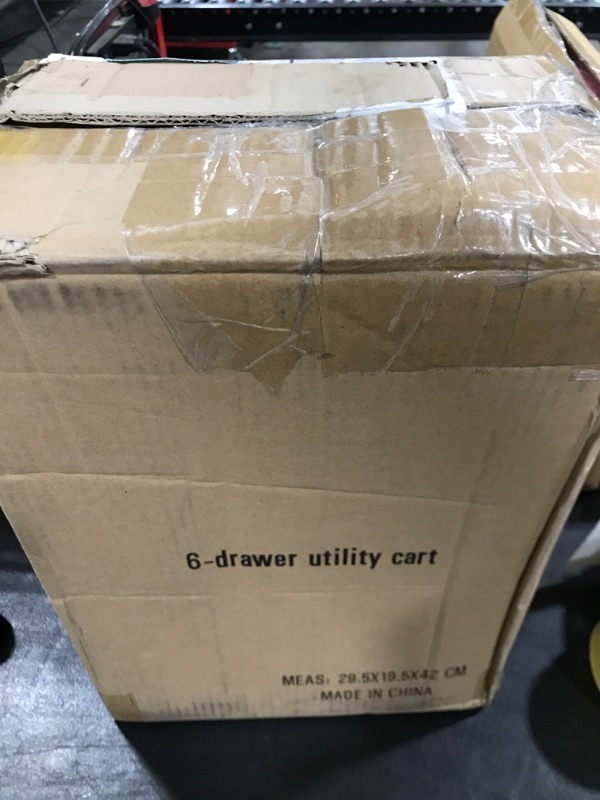 Photo 1 of 6-Drawer Rolling Storage Cart, Plastic Drawer Storage Organizer Rolling Cart, Multipurpos Utility Cart for Classroom Art Craft Supplies Dresser Closet Bathroom Bedroom Kitchen Office School