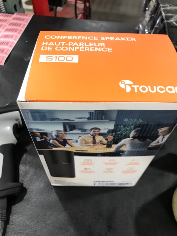 Photo 1 of TOUCAN Bluetooth Speaker with 4 Built-in Echo-Canceling Microphone,Durable Bluetooth Speaker with 15W Stereo Sound, 24H Playtime, Bluetooth 5.0 for Home, Party, Conference Room, Home Office