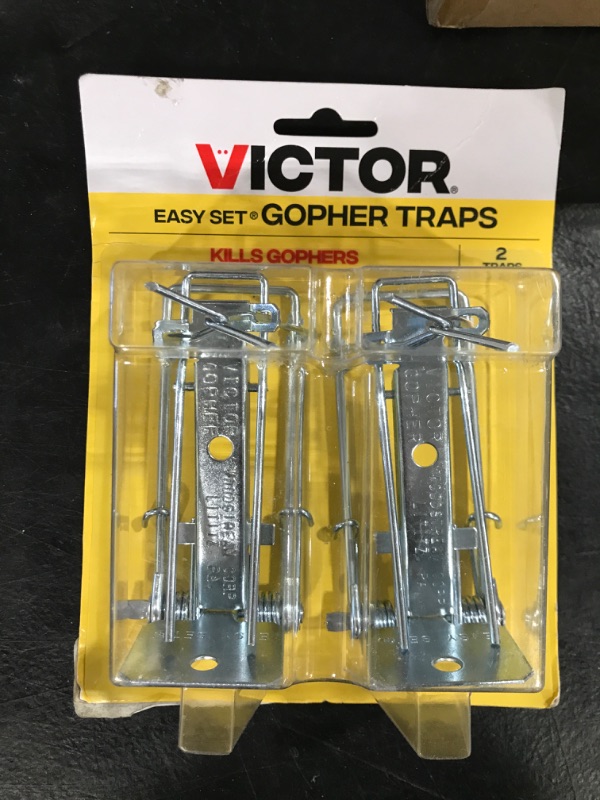 Photo 1 of Victor 0611 Easy Set Weather-Resistant Outdoor Gopher Trap 2-Pack