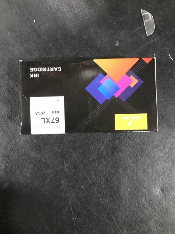 Photo 1 of SAILNER 67XL Ink Cartridges Black Color Combo Pack for Remanufactured Ink Cartridge Replacement for HP Ink 67 67XL 67XXL for DeskJet 4155e 2755e 4155 2700 Envy 6055 6055e Printer