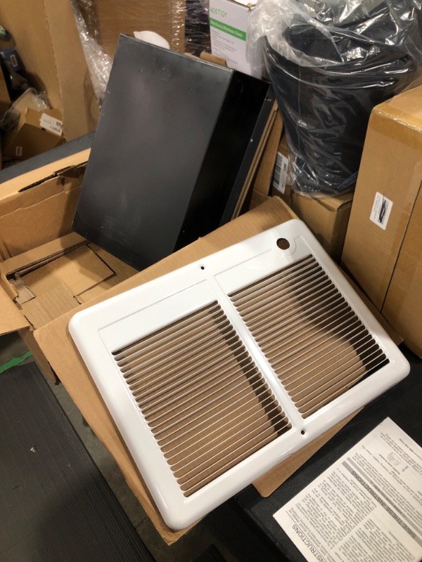 Photo 2 of Cadet Com-Pak Twin Electric Wall Heater Complete Unit with Thermostat (Model: CSTC302TW, Part: 67526), 10236/7677 BTU, 240/208 Volt, 3000/2250 Watt, White