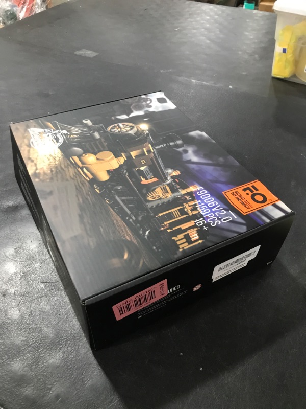 Photo 1 of FUNWHOLE Train Lighting Building Bricks Set - Steampunk Ore Train LED Light Building Set 1056 Pieces for Adults and Teens