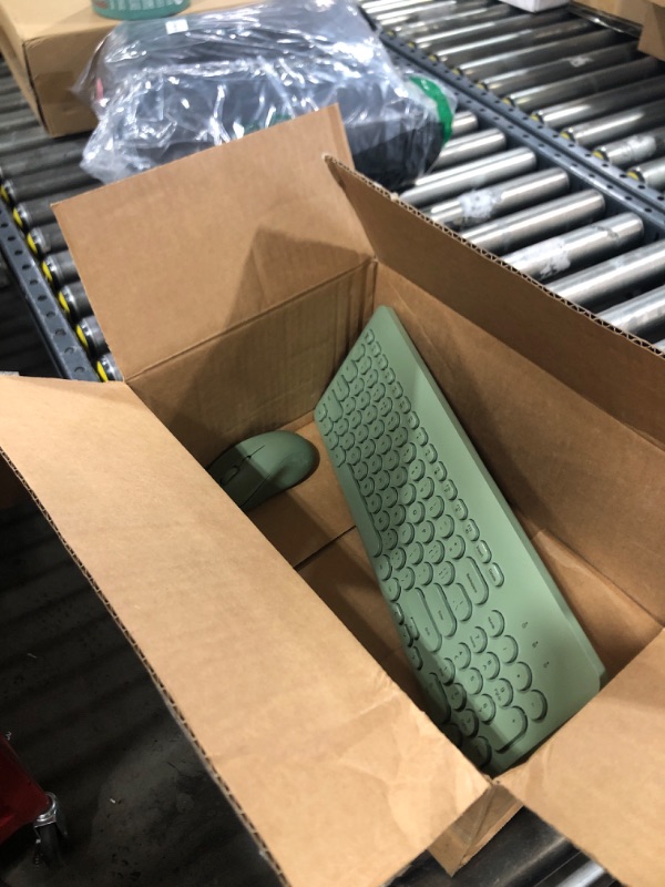 Photo 1 of Arcwares Wireless Keyboard and Mouse Combo, Sweet Green Cute Keyboard, 2.4G USB Ergonomic Full-Sized Mute Keyboard for Computer, Laptop, PC Desktops, Mac