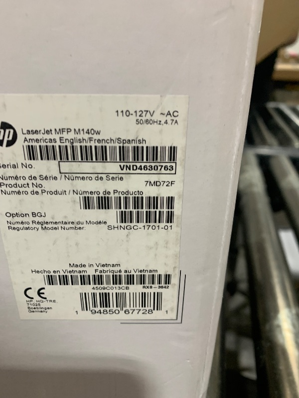 Photo 1 of HP LaserJet MFP M140w Wireless Printer, Print, scan, copy, Fast speeds, Easy setup, Mobile printing, Best-for-small teams