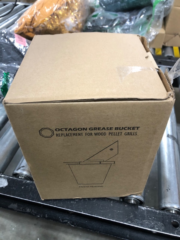 Photo 1 of Upgraded Grease Bucket with Lid & 12-Pack Liners - Modified Traeger Accessories, Drip Bucket for Traeger, Pit Boss, Z Grills, Recteq, and More, Smoker Bucket with Grease Catcher for Pellet Grill