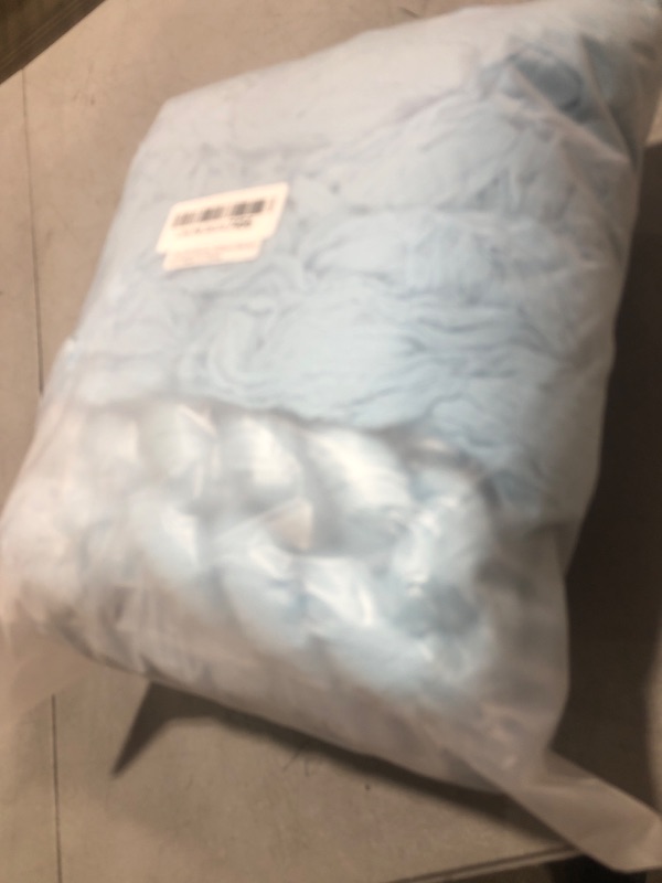 Photo 1 of 12Pack Baby Blue Cheesecloth Table Runner 35x120Inch Spring Easter Cheese Cloth Table Runner 10FT Boho Gauze Table Runners Rustic Sheer Table Runners for Wedding Bridal Shower Baby Shower Party Decor