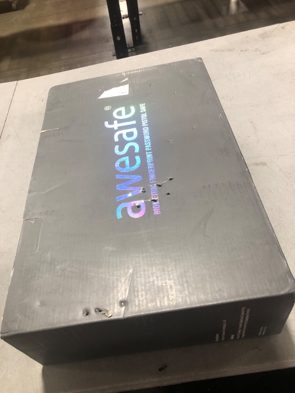 Photo 1 of awesafe Upgraded Size Gun Safe with Fingerprint Biometric, Keypad Password and Key Lock for Two Handgun Capacity