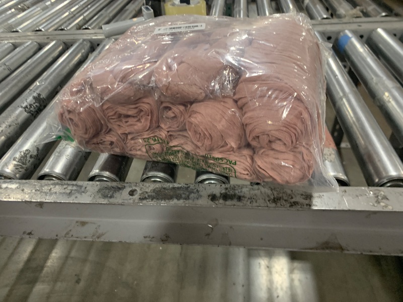 Photo 1 of 12 Pack 10Ft Cheesecloth Table Runner 35x120 Inch Boho Gauze Rustic Cheese Cloth Long Romantic Table Runner for Wedding Bridal Shower Birthday Party Table Decor (Dusty Pink)