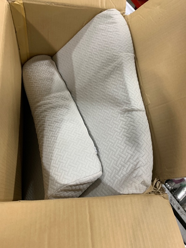Photo 1 of Sasttie Wedge Pillow Set for After Surgery, Adjustable Orthopedic Bed Wedge Pillow Set for After Surgery, Sleeping, Acid Reflux, Back Pain, and Recovery, Light Grey