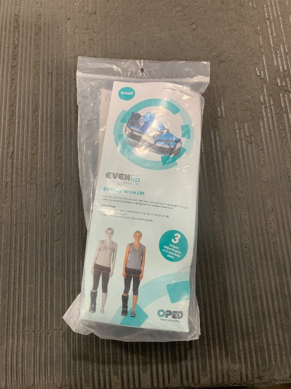 Photo 1 of EVENup The Authentic Shoe Balancer Size Small for use with Walking Boot or leg length discrepancy. Improves your gait using a variety of height adjustments.
