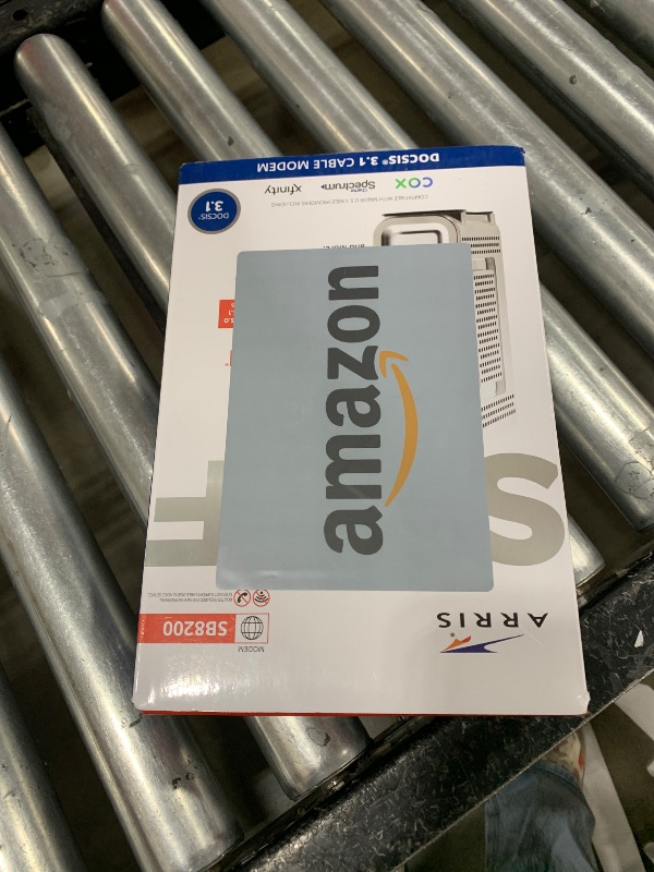 Photo 1 of ARRIS (SB8200) - Cable Modem - Fast DOCSIS 3.1 32x8 Gigabit Cable Modem , Approved for Comcast Xfinity, Cox, Charter Spectrum, & more | 1 Gbps Max Internet Speed, 4 OFDM Channels
