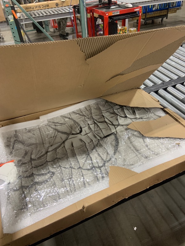 Photo 1 of BrightA Wooden Wall Art Decor Black and White Wall Art Decor Textured Art Abstract Art Sculpture Wall Graffiti Wall Art for Bedroom Dining Room Hallway Wall Decor 23.6"x35.4"