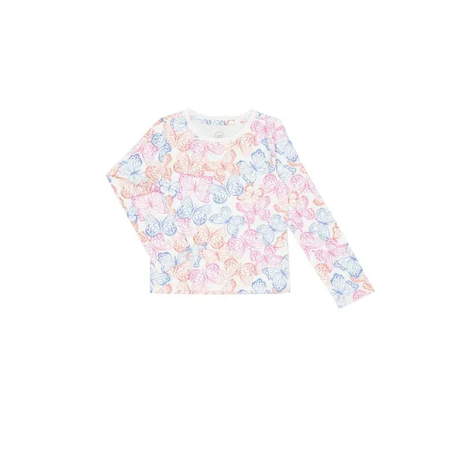 Photo 1 of Wonder Nation Girls Long Sleeve Kid Tough T-Shirt, Size 7-8
