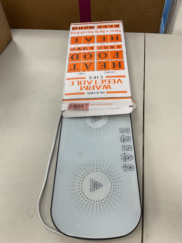 Photo 1 of Electric Warming Tray Table Heating Board Unique Gift Glass Panel Multifunctional Hot Plate 