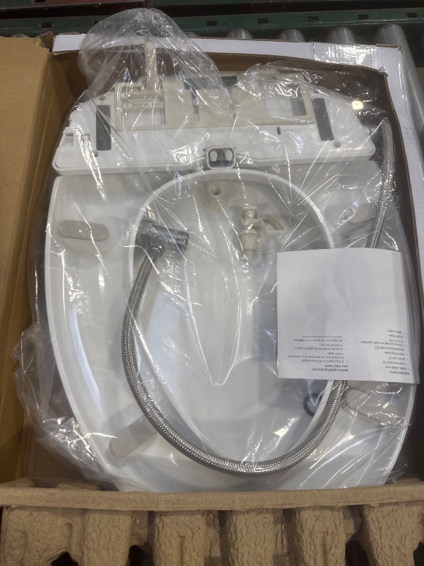 Photo 1 of Brondell Bidet Toilet Seat Non-Electric Swash Ecoseat, Fits Elongated Toilets, White - Dual Nozzle System, Ambient Water Temperature - Bidet with Easy Installation