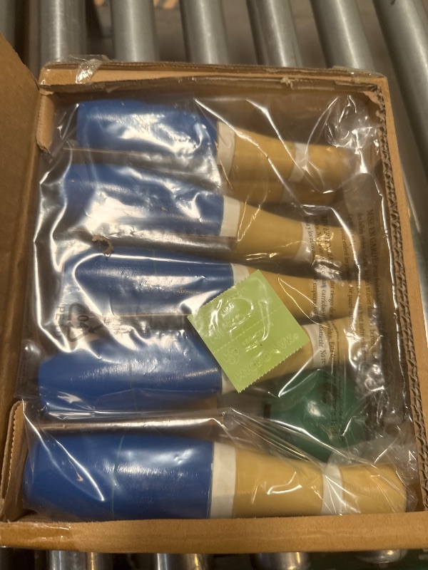 Photo 1 of 13-Piece Wood Bowling Set - Indoor/Outdoor Bowling Game for Adults and Kids Ages 3 and Up - 10 Wood Pins, 2 Balls, and Carrying Bag by Hey Play (Blue)