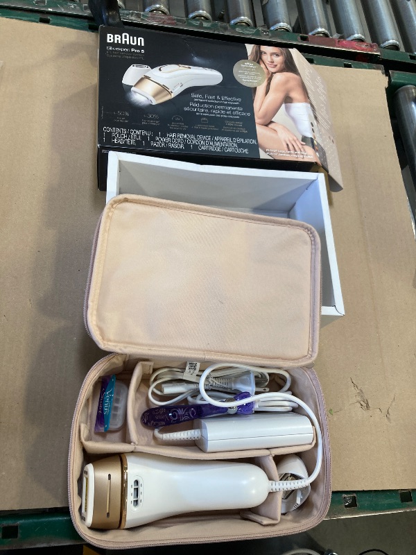 Photo 1 of Braun IPL at Home Laser Hair Removal for Women and Men, Silk Expert Pro 5 PL5137 with Venus Swirl Razor, Long-Lasting Reduction in Hair Regrowth for Body & Face, Corded, PL5137