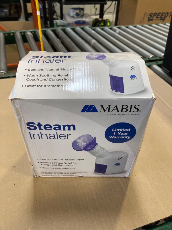 Photo 1 of MABIS Facial Steamer, Steam Inhaler, FSA Eligible, Vaporizer or Vocal Steamer with Aromatherapy Diffuser and Soft Face Mask for Cleansing, Sinus Pressure, Congestion, Colds and Cough, 25mL