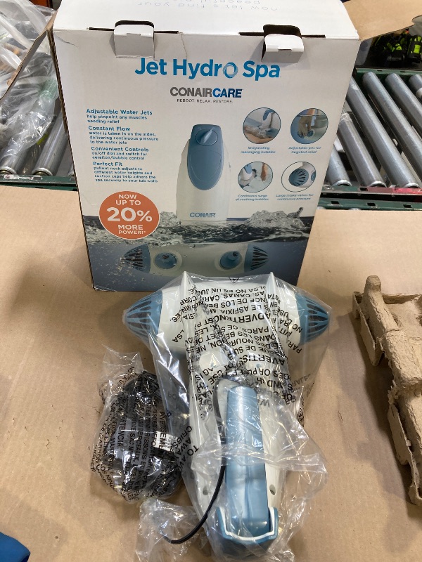 Photo 1 of Conair Jet Hydro Spa - Portable Bath Spa with Dual Hydro Jets for Tub - Bath Spa Jet for Tub Creates Soothing Bubbles and/or Massage - Spa Bath for at Home Use