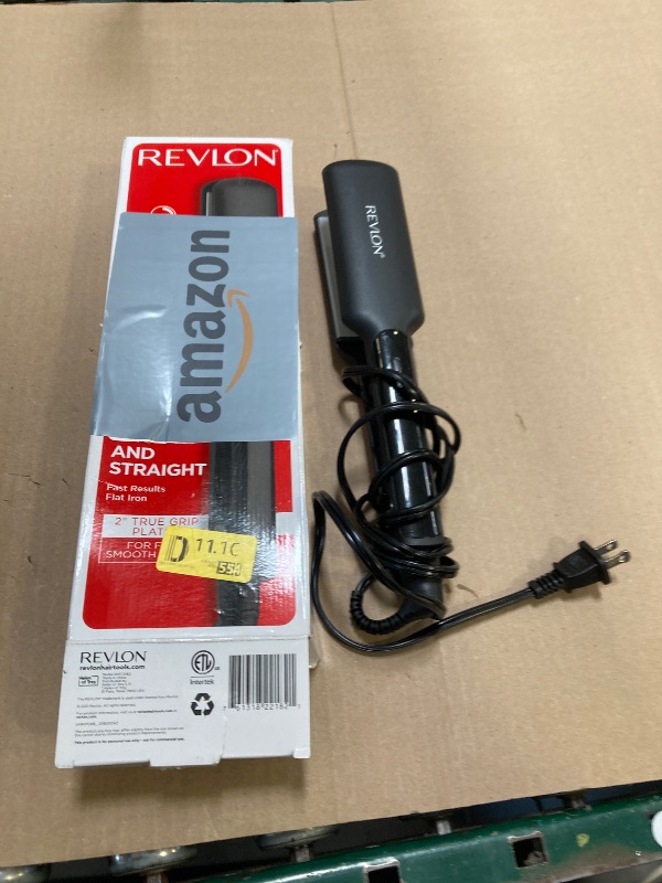 Photo 1 of REVLON Smooth and Straight Ceramic Flat Iron | Fast Results, Smooth Styles (2 in)