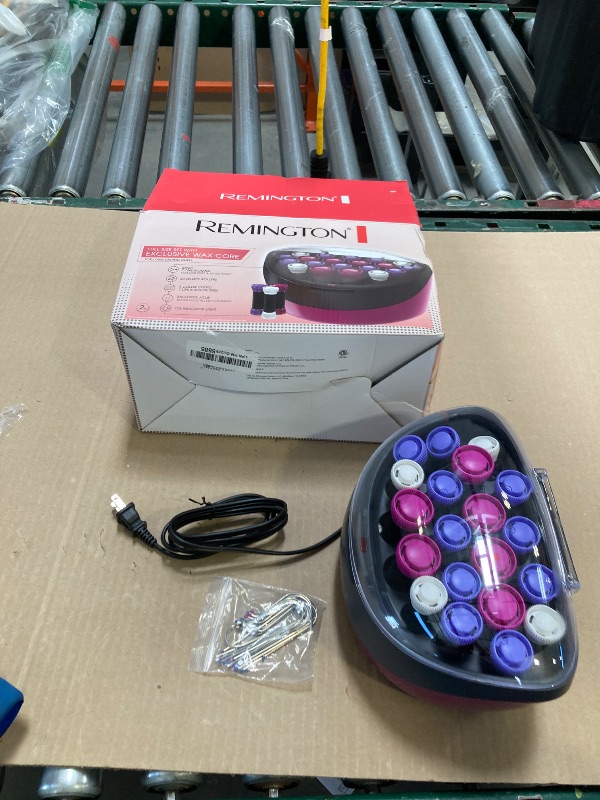 Photo 1 of Remington Ionic Conditioning Hair Setter, 20 Velvet Hair Rollers, 6 Large (1¼”), 10 Medium (1"), 4 Small (¾”), Blowout Style Hair Curlers