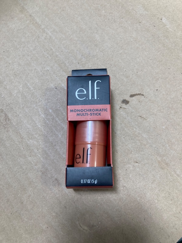 Photo 1 of e.l.f. Monochromatic Multi Stick, Luxuriously Creamy & Blendable Color, For Eyes, Lips & Cheeks, Bronzed Cherry, 0.17 Oz (5g)