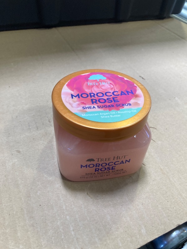 Photo 1 of Tree Hut Moroccan Rose Shea Sugar Scrub | Exfoliating Body Scrub Removes Dead, Dry Skin for a Soft & Hydrated Feel | Nourishing Essential Body Care | 18 fl oz.