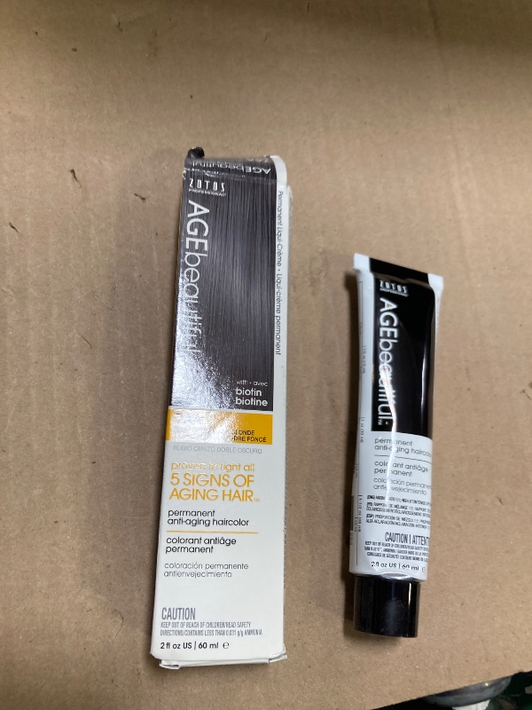Photo 1 of AGE beautiful Permanent Hair Color Dye Liqui Creme | 100% Gray Coverage | Anti-Aging Haircolor | Biotin for Thicker, Fuller Hair | Professional Salon Coloring | 7AA Double Ash