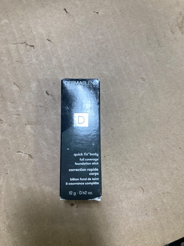 Photo 1 of Dermablend Quick-Fix Body Makeup Full Coverage Foundation Stick, Water-Resistant Body Concealer for Imperfections & Tattoos, 0.42 Oz