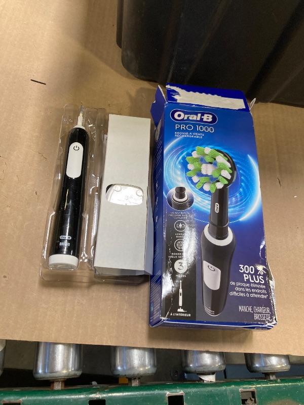Photo 1 of Oral-B Pro 1000 Rechargeable Electric Toothbrush, Black